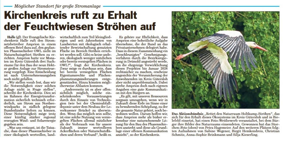 Kirchenkreis Halle ruft zu Erhalt der Feuchtwiesen Ströhen&nbsp;auf